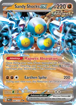 Pokémon-Karte Sandy Shocks ex 056/131