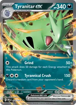 Pokémon-Karte Tyranitar ex 064/131