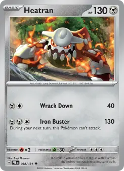 Pokémon-Karte Heatran 068/131