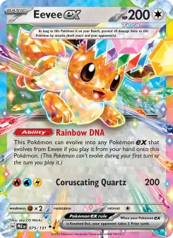 Pokémon-Karte Eevee ex 075/131