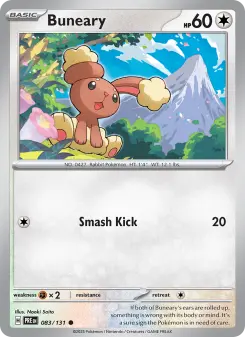 Pokémon-Karte Buneary 083/131
