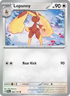 Pokémon-Karte Lopunny 084/131