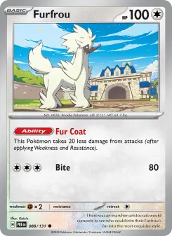 Pokémon-Karte Furfrou 088/131