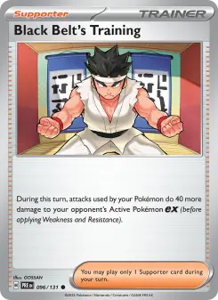 Pokémon-Karte Black Belt's Training 096/131