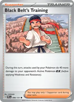 Pokémon-Karte Black Belt's Training 098/131