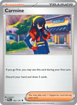 Pokémon-Karte Carmine 103/131