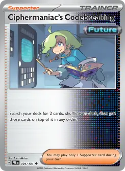 Pokémon-Karte Ciphermaniac's Codebreaking 104/131