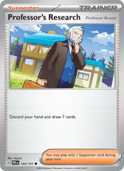 Pokémon-Karte Professor's Research 124/131