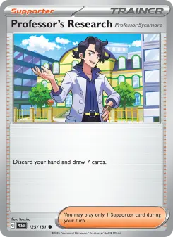 Pokémon-Karte Professor's Research 125/131
