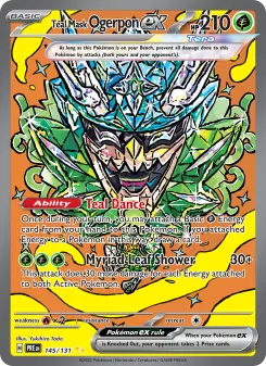Pokémon-Karte Teal Mask Ogerpon ex 145/131