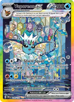 Pokémon-Karte Vaporeon ex 149/131