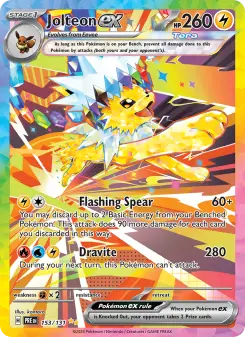 Pokémon-Karte Jolteon ex 153/131