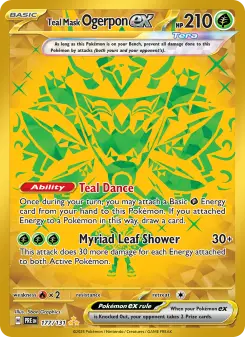 Pokémon-Karte Teal Mask Ogerpon ex 177/131