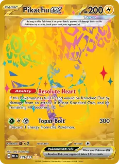 Pokémon-Karte Pikachu ex 179/131