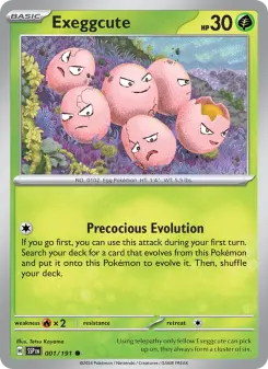 Pokémon-Karte Exeggcute 001/191