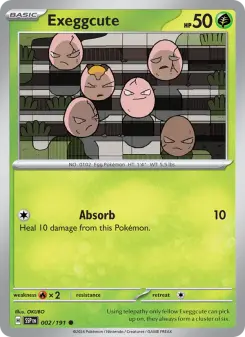 Pokémon-Karte Exeggcute 002/191