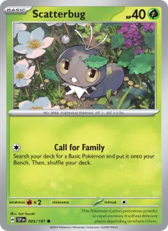 Pokémon-Karte Scatterbug 005/191