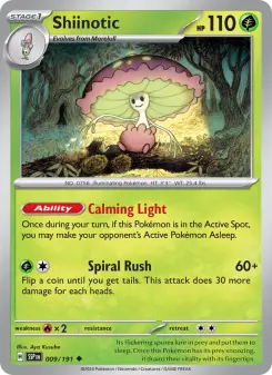 Pokémon-Karte Shiinotic 009/191