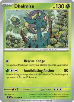 Pokémon-Karte Dhelmise 010/191