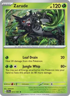 Pokémon-Karte Zarude 011/191