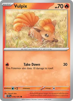 Pokémon-Karte Vulpix 016/191