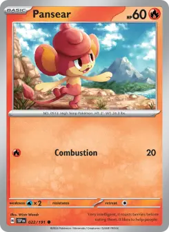 Pokémon-Karte Pansear 022/191