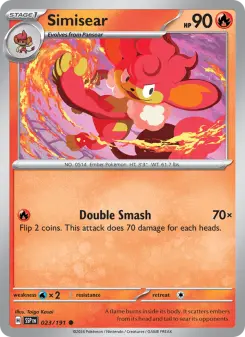 Pokémon-Karte Simisear 023/191