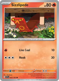 Pokémon-Karte Sizzlipede 027/191