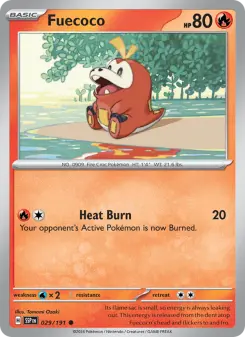 Pokémon-Karte Fuecoco 029/191