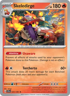 Pokémon-Karte Skeledirge 031/191