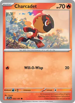 Pokémon-Karte Charcadet 032/191