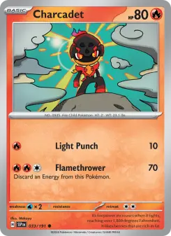 Pokémon-Karte Charcadet 033/191