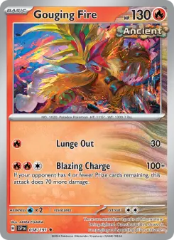 Pokémon-Karte Gouging Fire 038/191