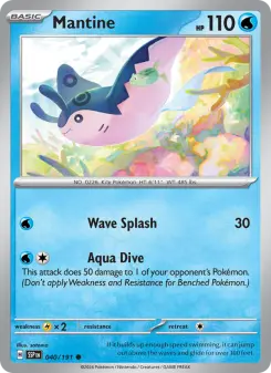 Pokémon-Karte Mantine 040/191