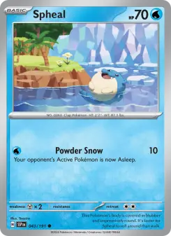 Pokémon-Karte Spheal 043/191
