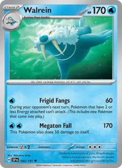 Pokémon-Karte Walrein 045/191