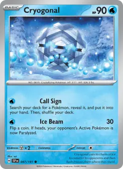 Pokémon-Karte Cryogonal 047/191
