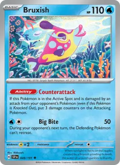 Pokémon-Karte Bruxish 049/191