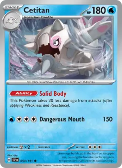 Pokémon-Karte Cetitan 054/191