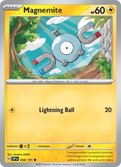 Pokémon-Karte Magnemite 058/191