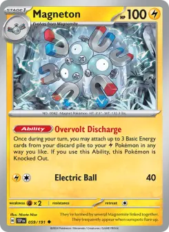 Pokémon-Karte Magneton 059/191