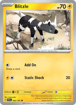 Pokémon-Karte Blitzle 062/191