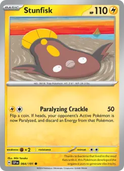 Pokémon-Karte Stunfisk 064/191