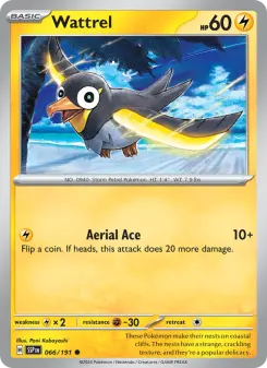 Pokémon-Karte Wattrel 066/191