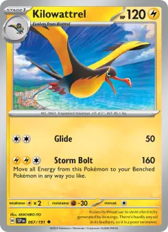 Pokémon-Karte Kilowattrel 067/191