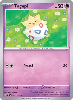 Pokémon-Karte Togepi 070/191