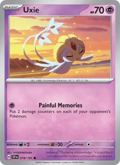 Pokémon-Karte Uxie 078/191