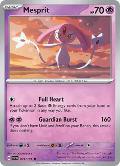 Pokémon-Karte Mesprit 079/191