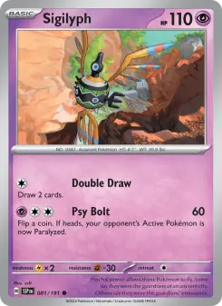 Pokémon-Karte Sigilyph 081/191