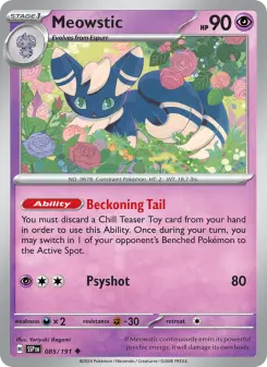 Pokémon-Karte Meowstic 085/191